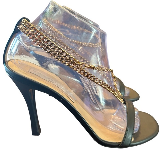 Stella McCartney 100mm Stella Eco Alter Gold Chain High Heels NEW EU 36 US 6 - Picture 5 of 11